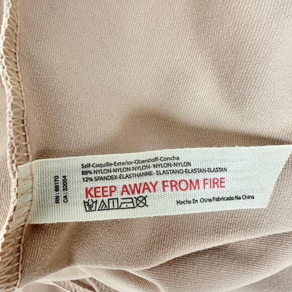 Free People VaVa Voom Bodysuit Taupe Puff Sleeve Basics Stretch Deep V XS NWT - Picture 7 of 11